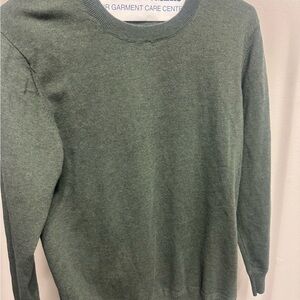 Men's Crewneck Sweater in Dark Green
